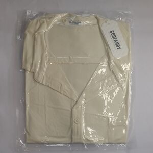 COOFANDY Men's Short Sleeve Button Up Beach Shirt NWT